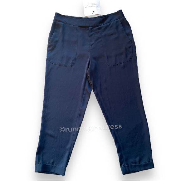 Rag & Bone Store Exclusive Flowy Cargo Cuffed Beach Pant In Navy Blue Size 4 - Picture 1 of 11